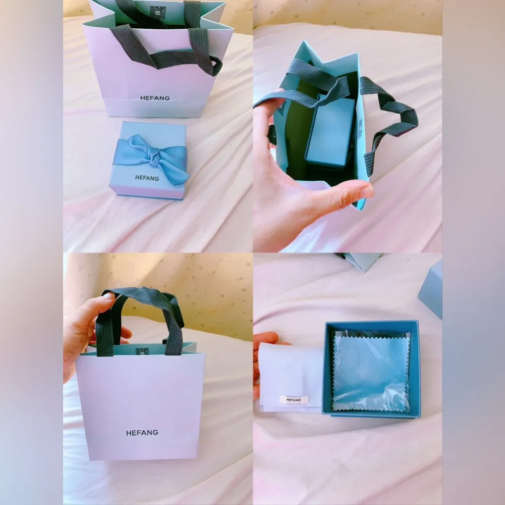 hefang jewelry earrings and necklace Bow set Silver - Image 10