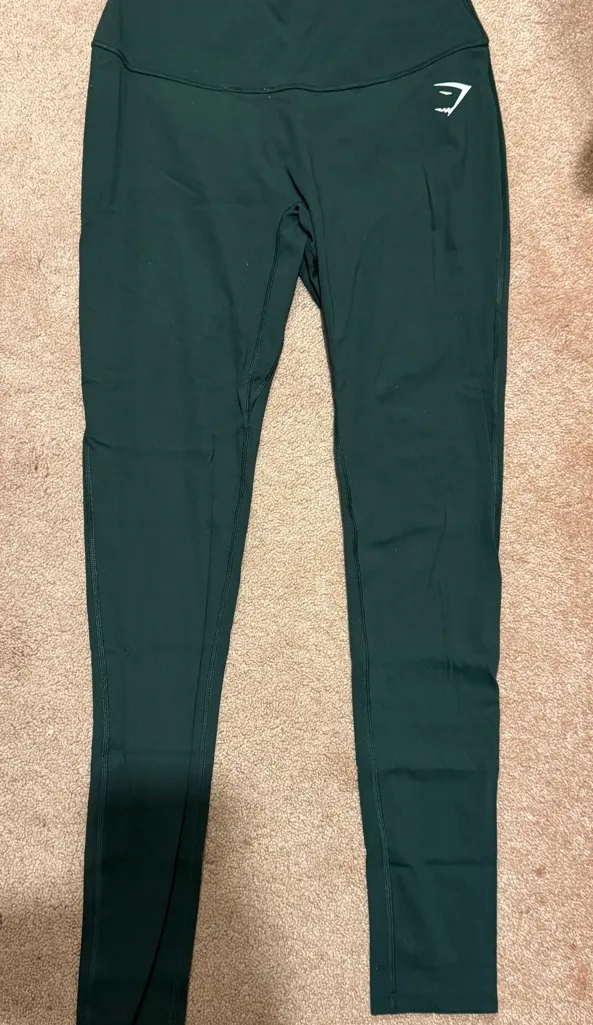 Gymshark Forest Green Leggings - Image 3