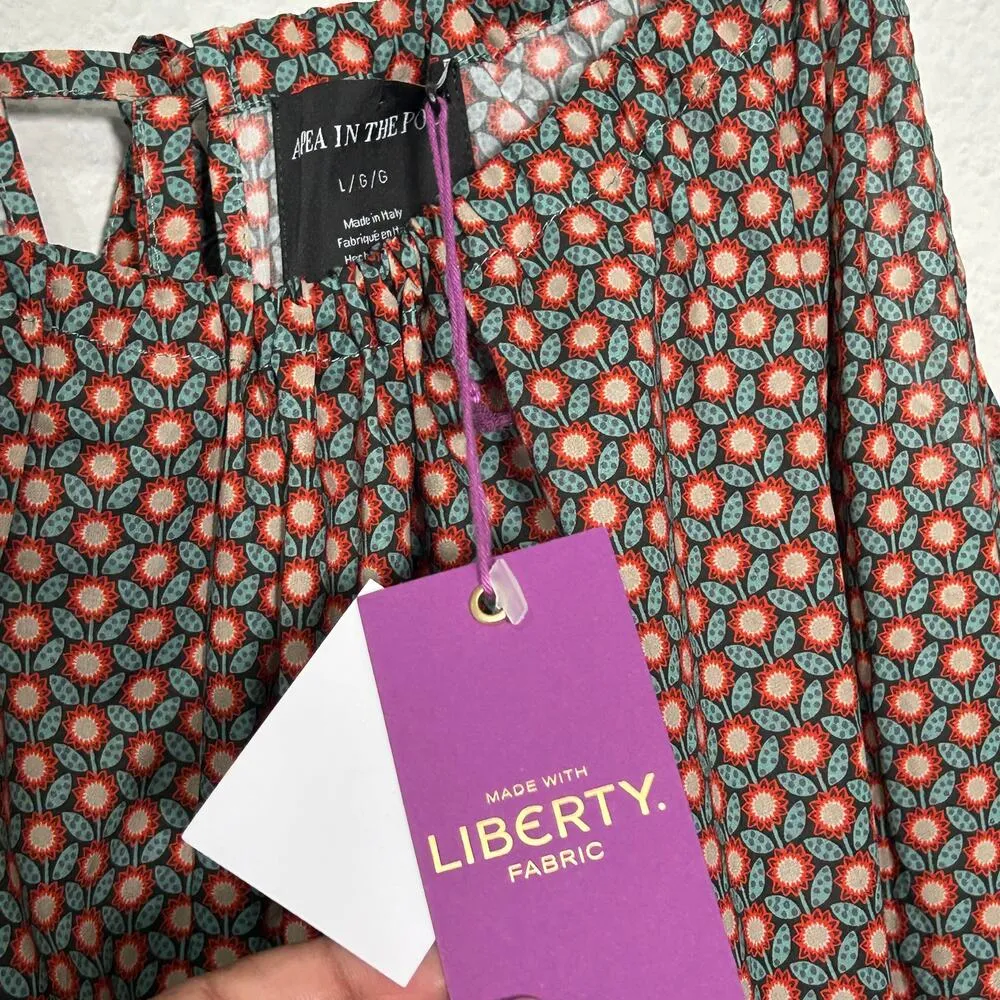 NEW A Pea in the Pod Halter Maternity Maxi Tana Lawn Liberty Fabric Sz Lg $160 - Image 11