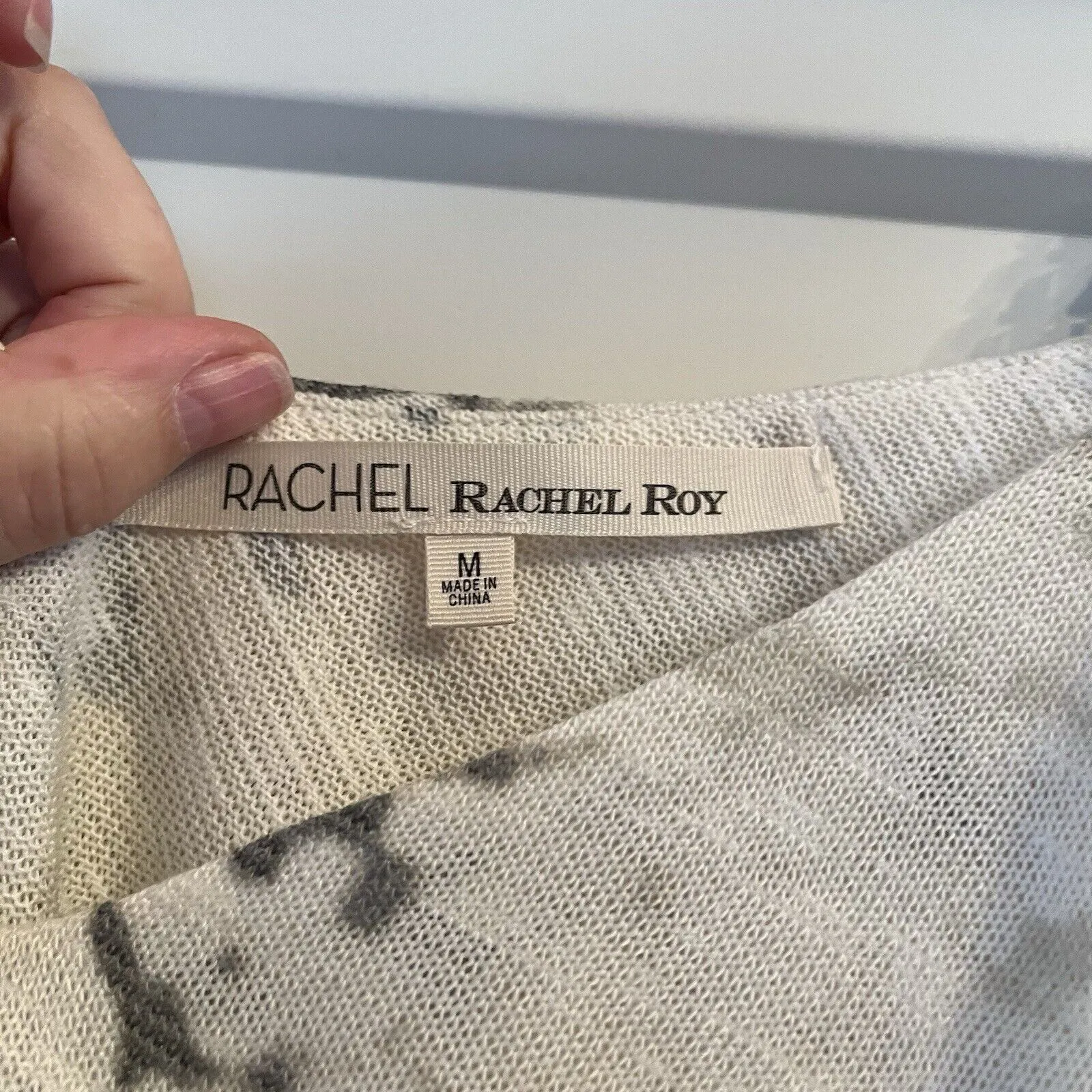 Brand New Women's Rachel Roy M Cream Gray Brown Thick Tank Top/ Fall Top Chain Size M - Image 6