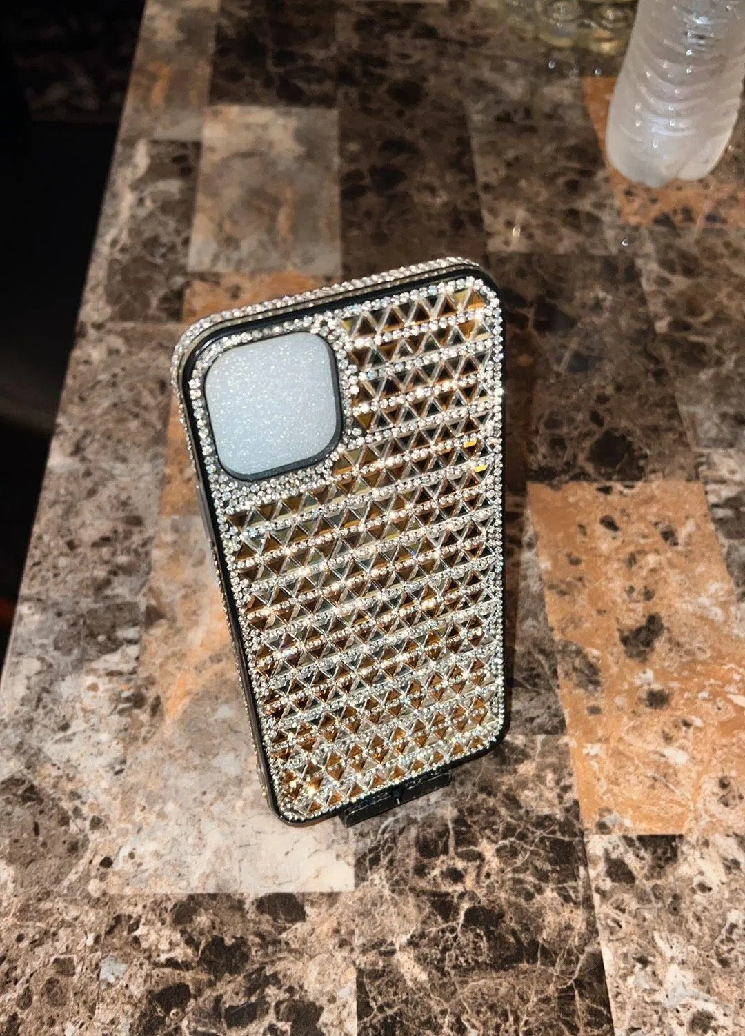 Iphone Diamond 11 Pro Max Case. Silver - Image 2