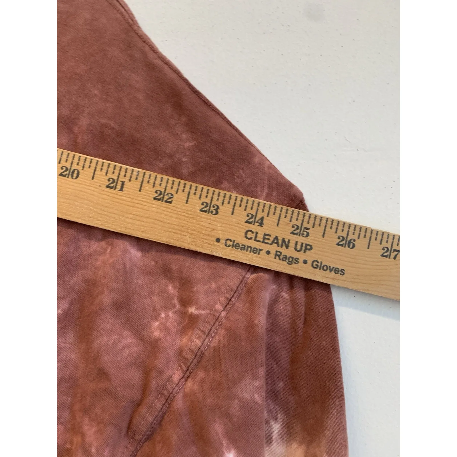 We The Free People Be Free Shirt Top Cabarnet Pink Brown Tie Dye Long Sleeve M - Image 6