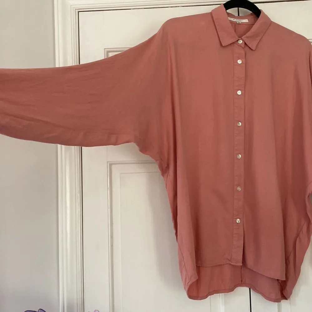 Moussy Rayon One Size‎ Fits All Button Down Collared Blouse Shirt Pink Size undefined - Image 2