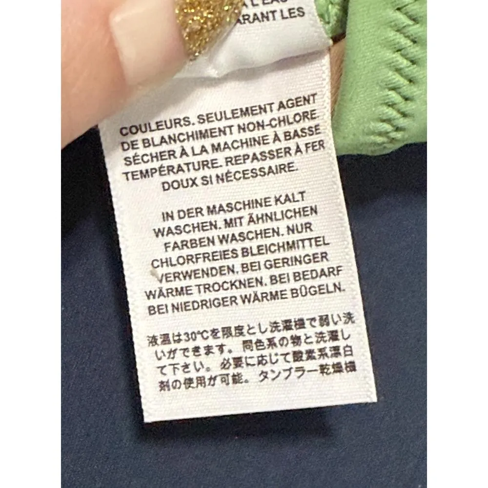 NWT J. Crew Heritage Scoopneck Bikini Top Swimwear BX611 Lime Green Women Size S - Image 6