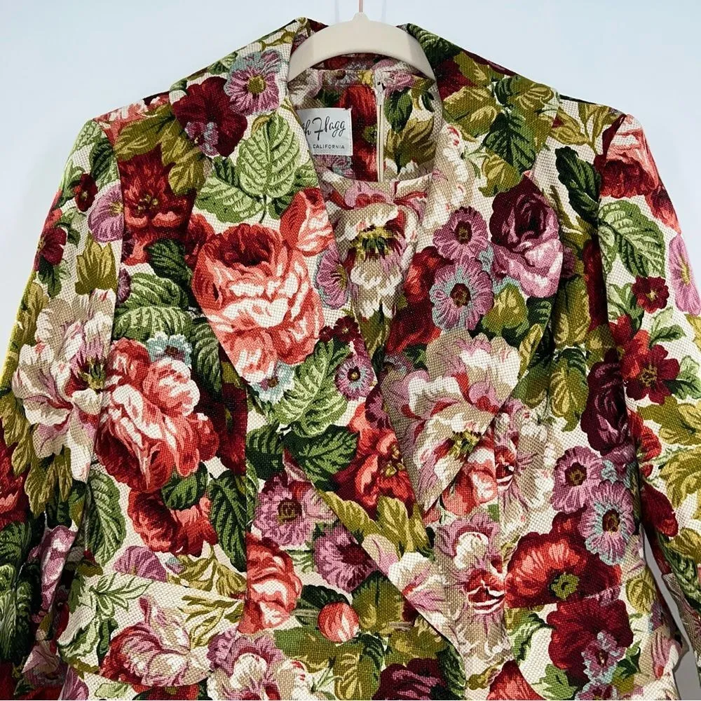 RARE!! NWOT Edith Flagg Women's 1960s Floral Dress/Matching Coat Historic Set - Image 6