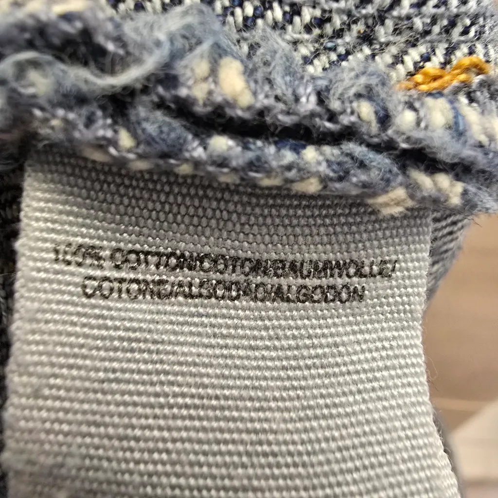 {26} Free People We The Free Jesse Carpenter Frayed Jean Shorts Blue - Image 11