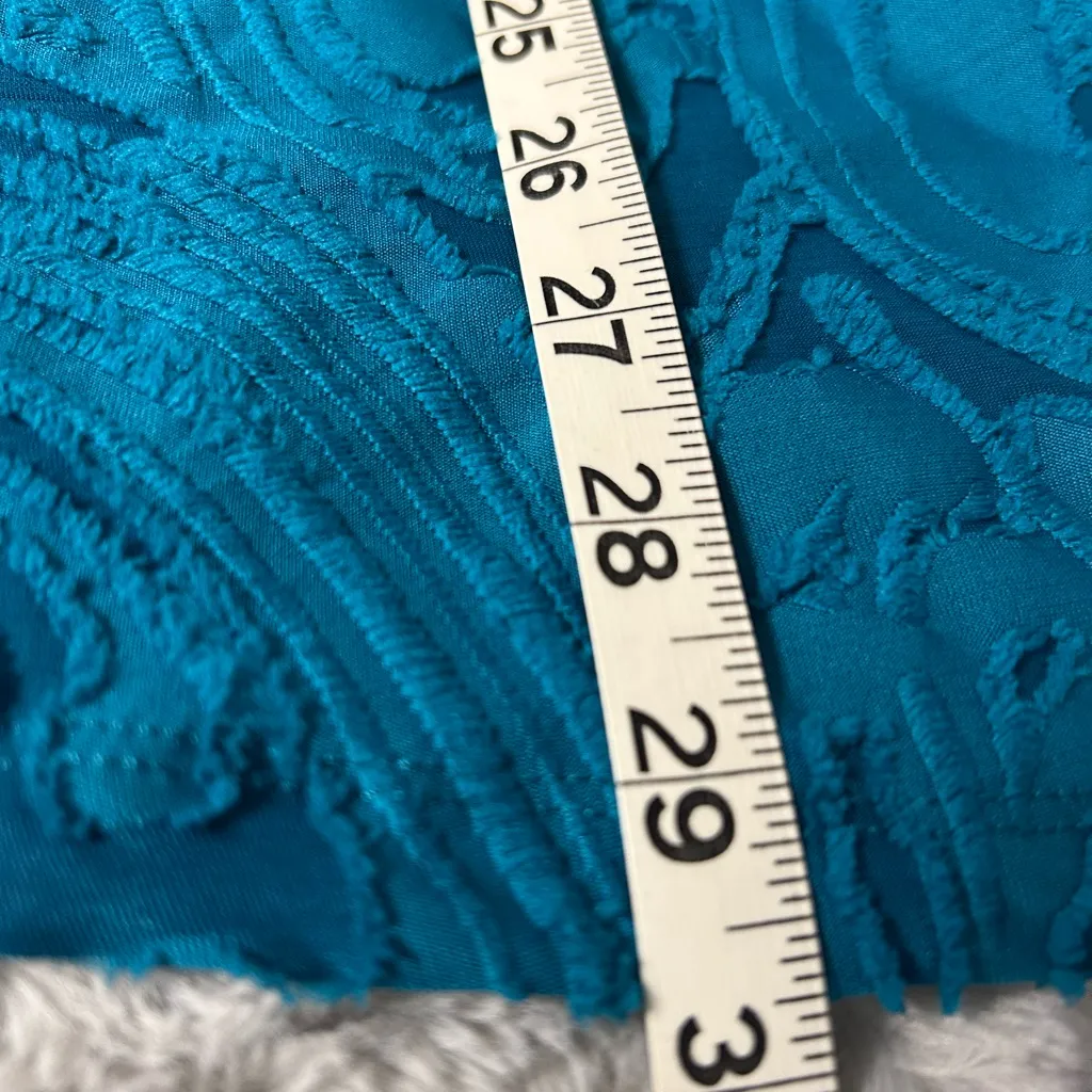 LOGO by Lori Goldstein Teal Sleeveless Blouse - Image 4