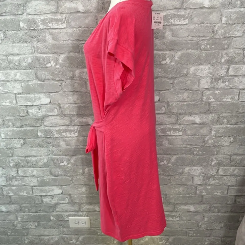 J. Crew Pink Short-sleeve Tie-waist T-shirt Dress - Image 2