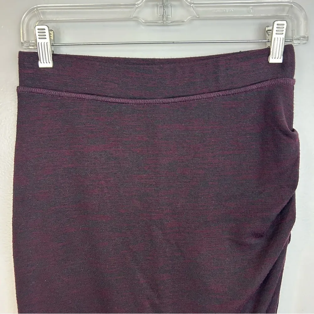 Wilfred Free Burgundy Ruched Jersey Pencil Skirt Size Small - Image 8