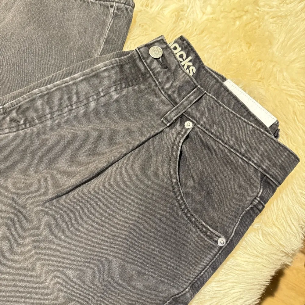 MOTHER SNACKS! The Pleated Fun Dip Puddle Gray Size 30 - Image 4