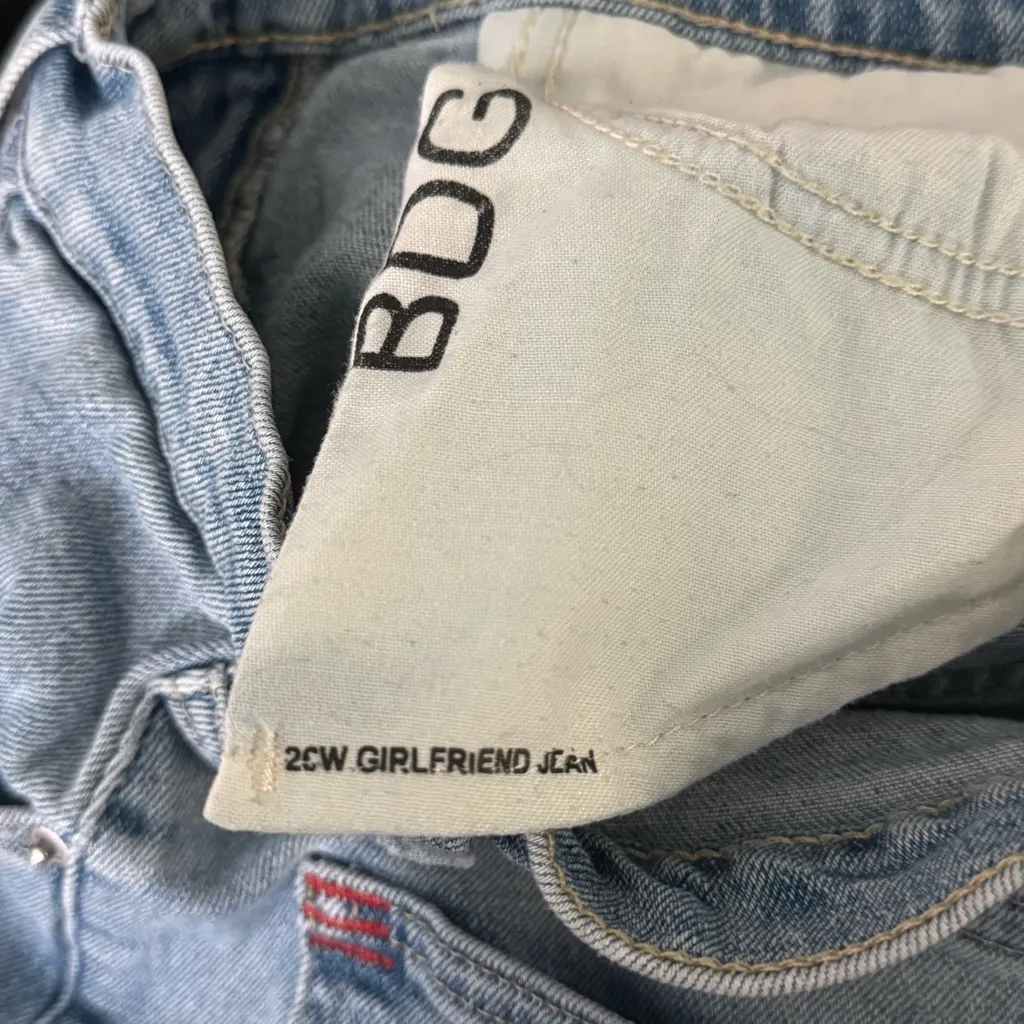 Urban Outfitters BDG Girlfriend High Waisted Jeans in Light Wash - Image 4