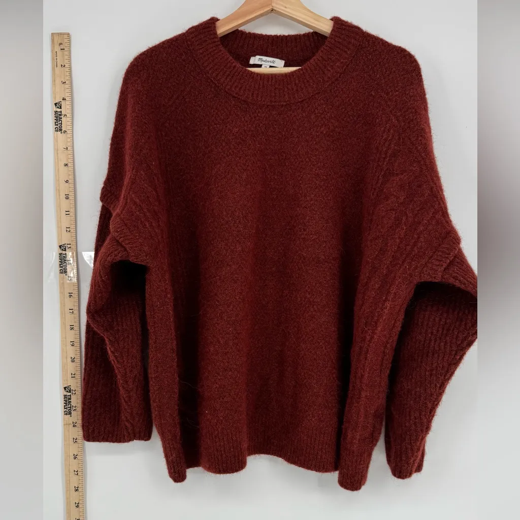 Madewell, Alpaca Wool Red Sweater - 2X - Image 3