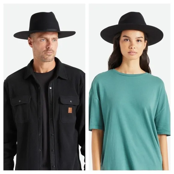 BRIXTON Cohen Cowboy Hat • Black • NWT - Image 3