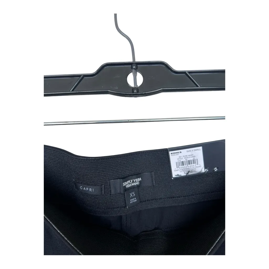 Simply Vera Vera Wang Black Cropped Pants Size XS - Image 4