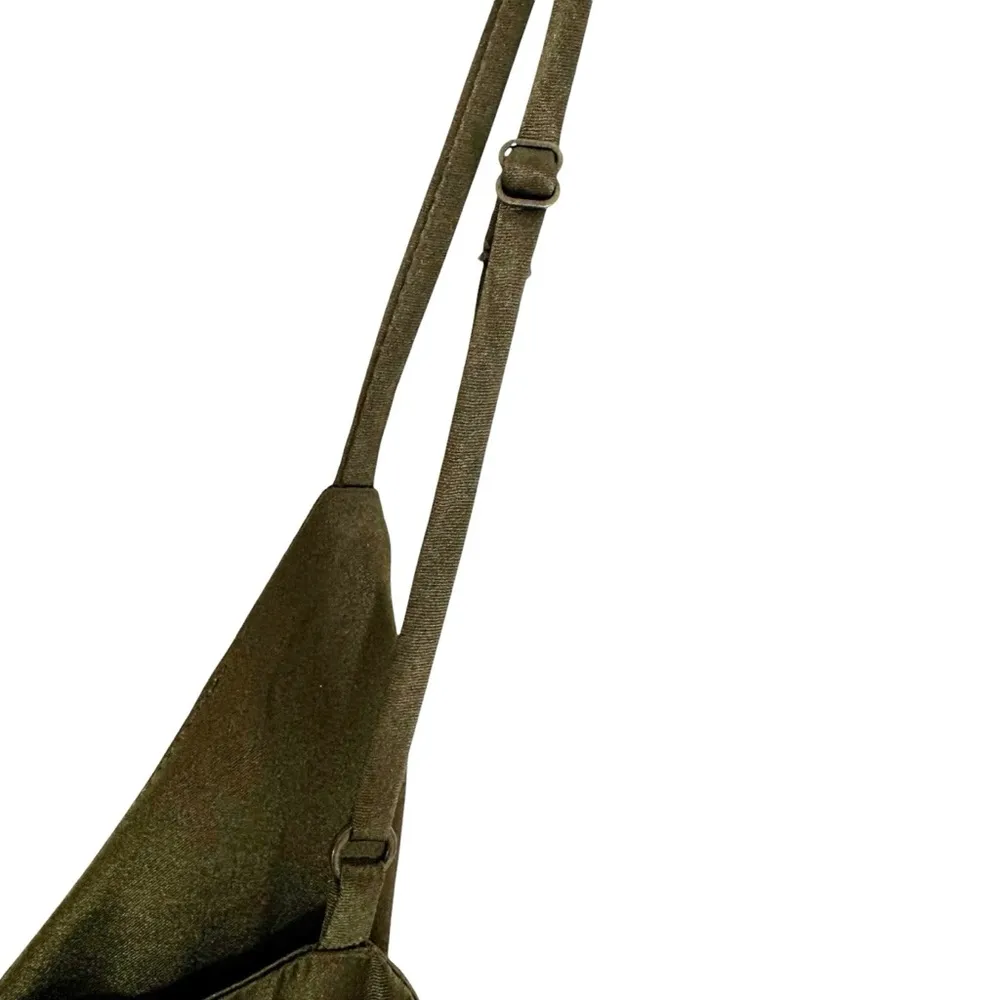 NWT Anine Bing Silk Gemma Slip Dress Olive Green Size XS - Image 10