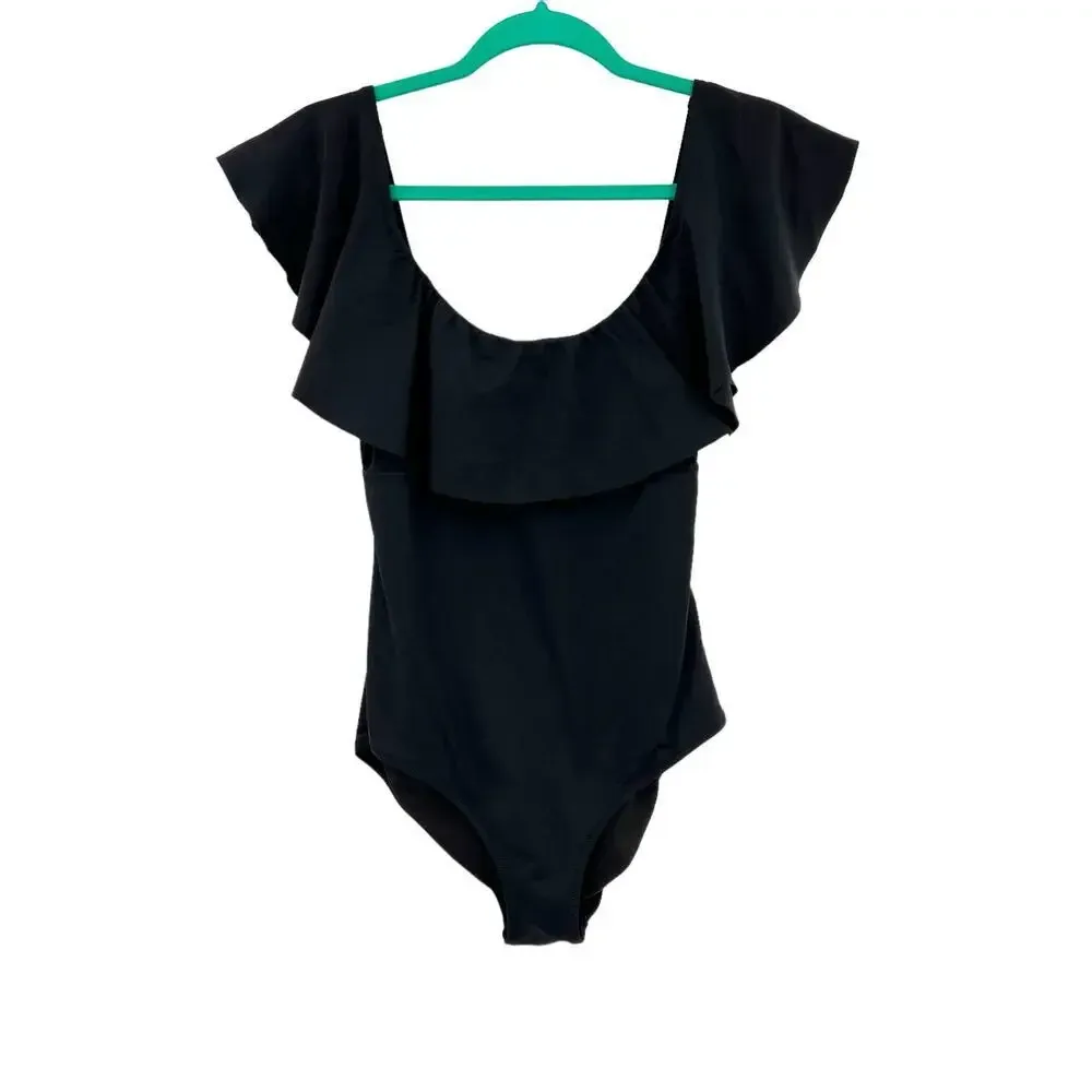 Eberjay Eberjey So Solid‎ Margarita One Piece Swimsuit Black Size Medium - Image 3