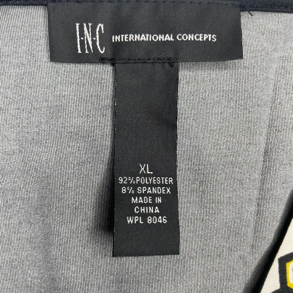 INC International Concepts Womens Black Gold Studded V - Image 11