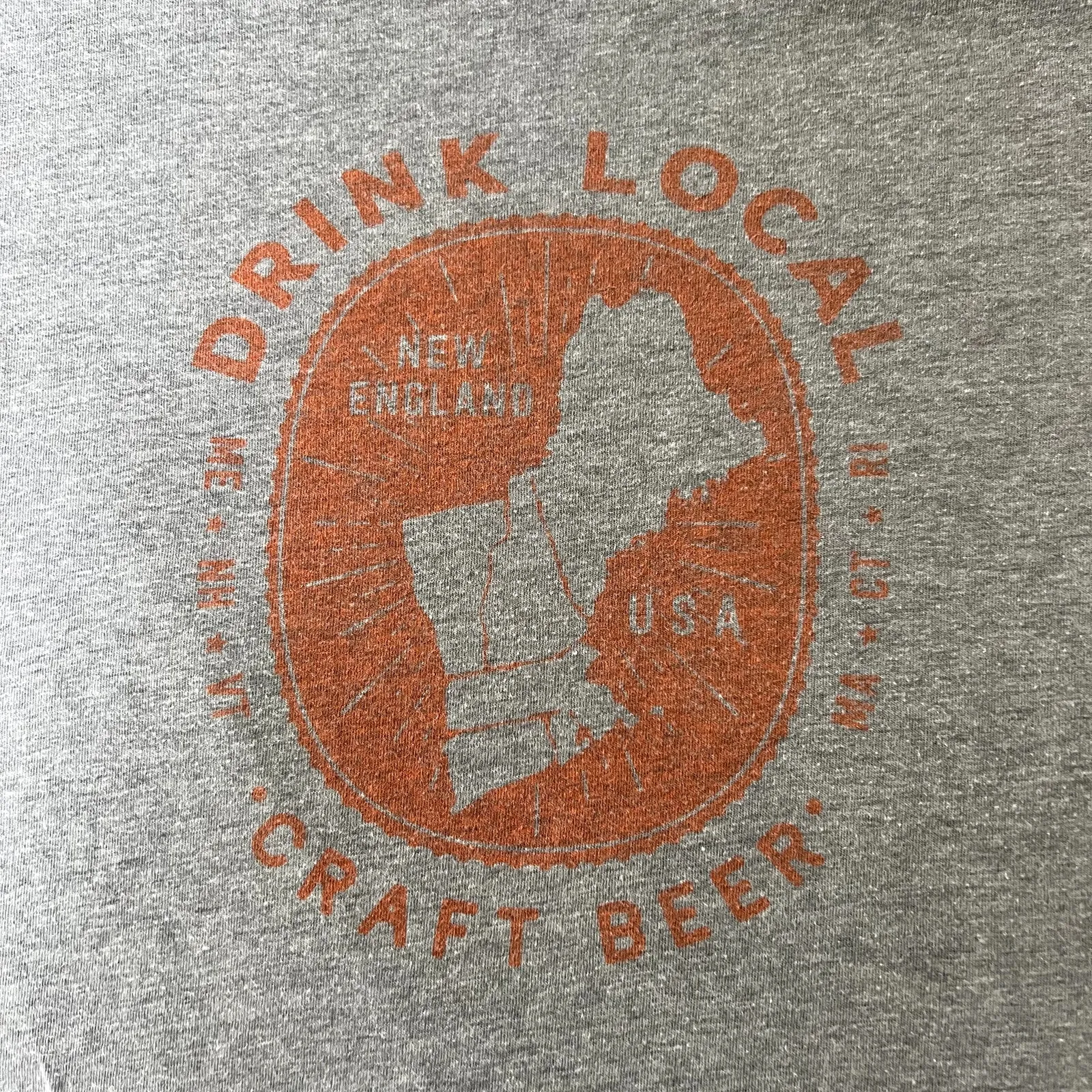 New England Drink Local Gray Short Sleeve Tee - Image 7