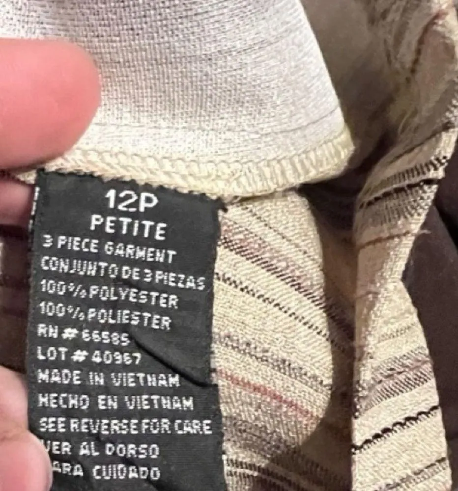 Vintage Perceptions Petite 2 Piece Suite‎ Jacket & Top Set - Image 6