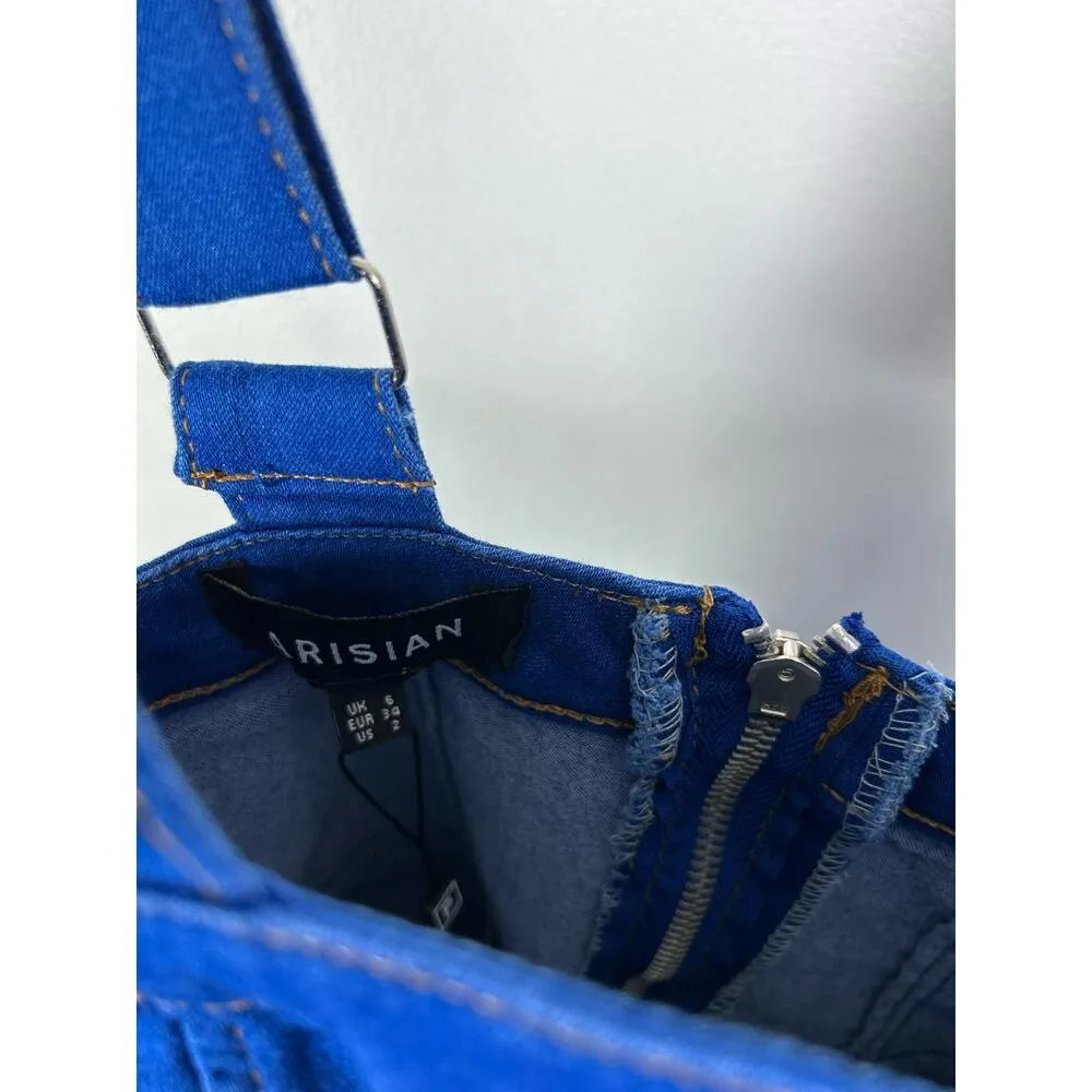 Parisian Stretch Denim Bodycon Midi Dress 2 NWT - Image 12