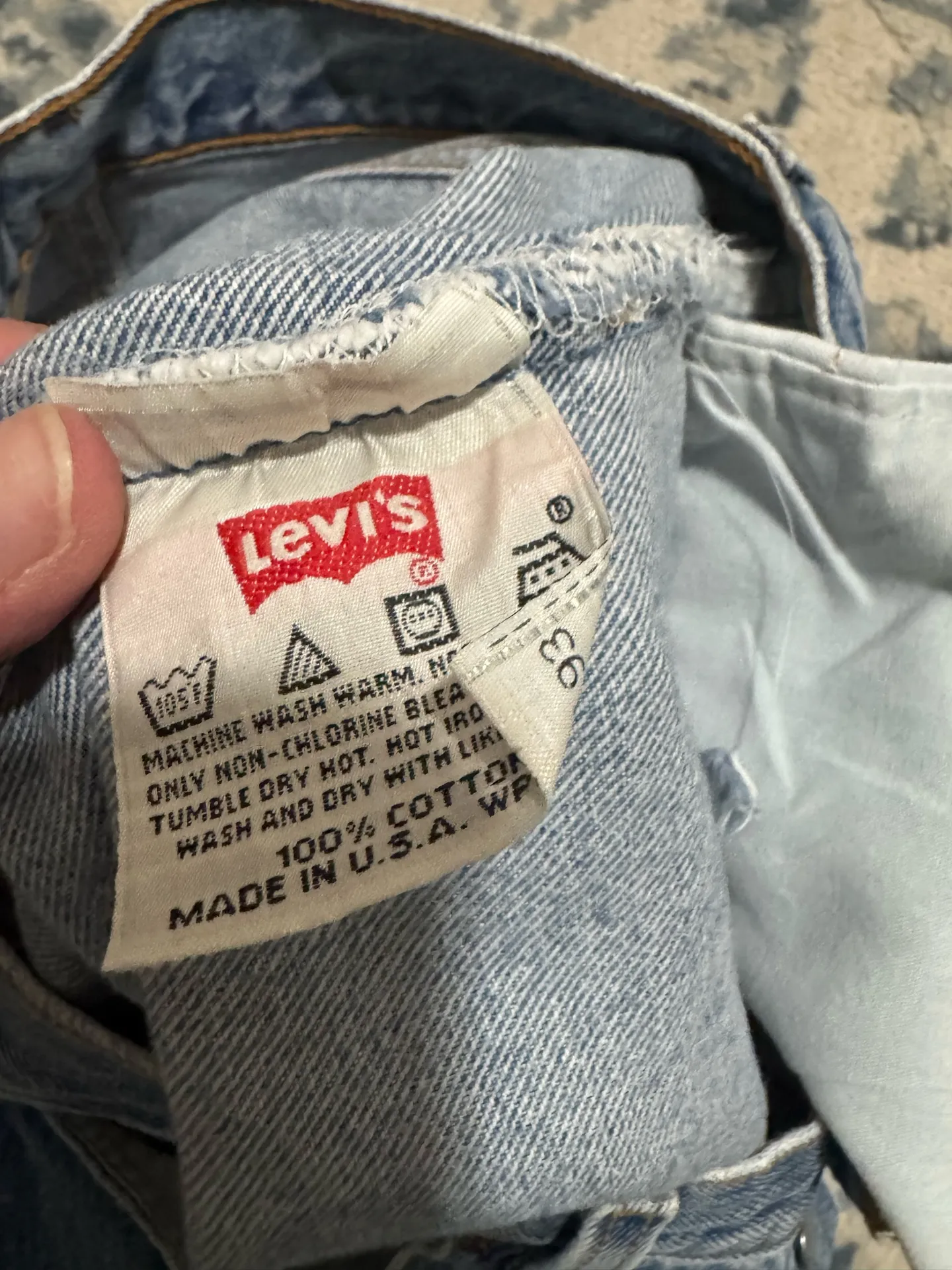 vintage 1995 light wash 501XX Levi’s shorts - Image 7