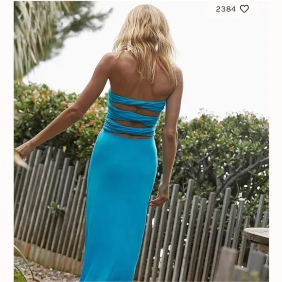 Free People Embrace Midi in Scuba Blue - Image 2