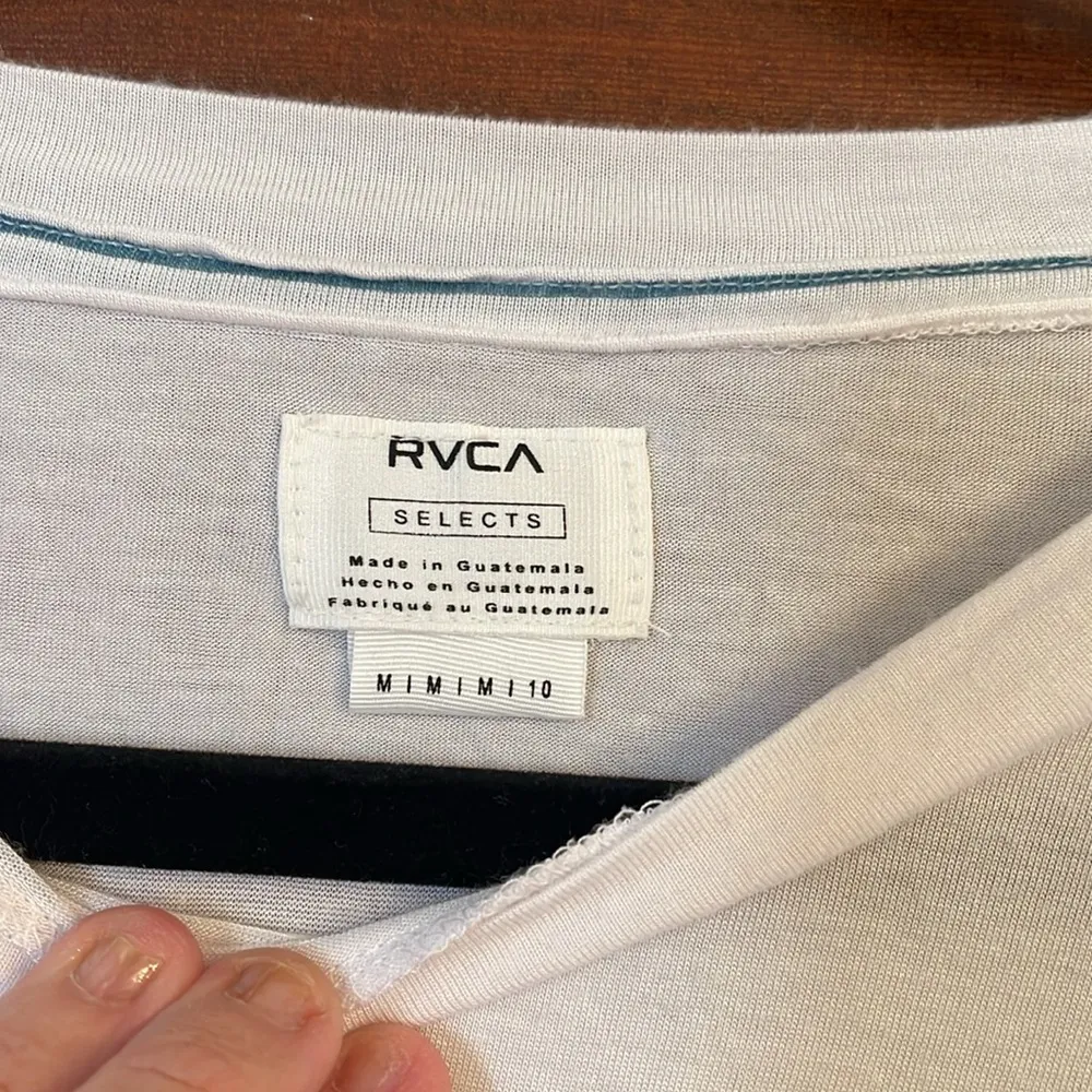 RVCA SEMI CROPPED Striped Long Sleeve Top medium - Image 2
