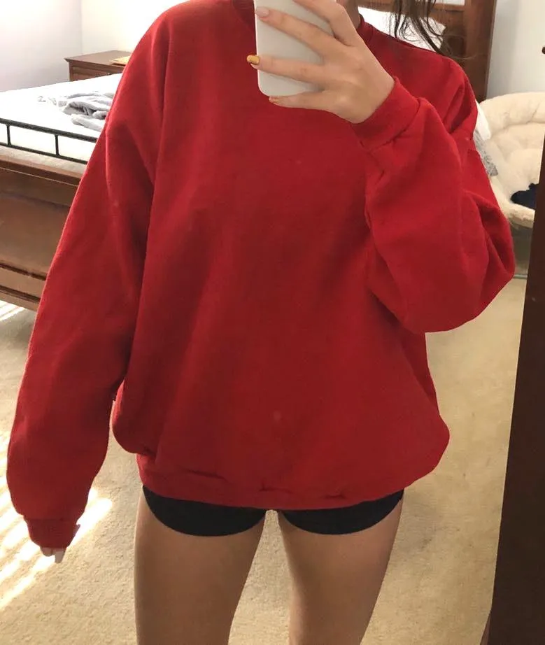 Hanes Red Sweatshirt - Image 2