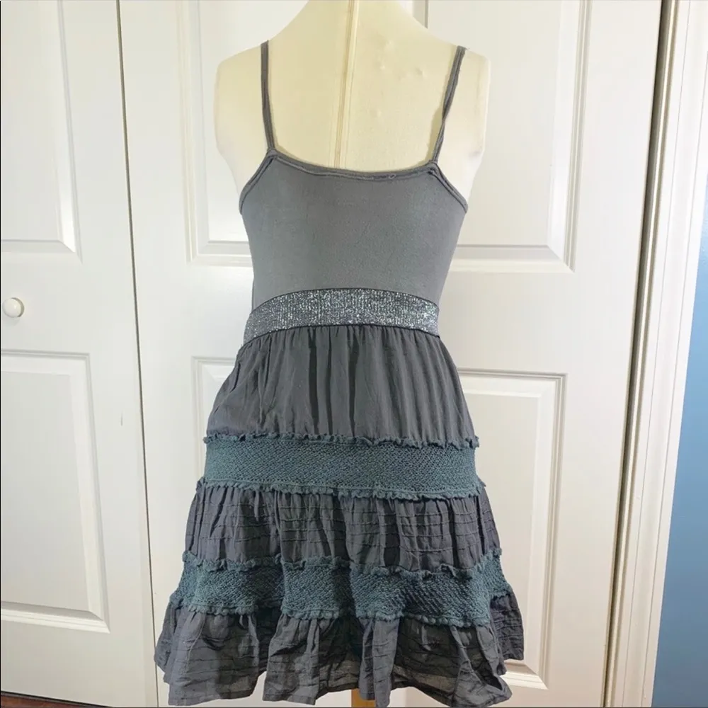 Free People Gray Sleeveless Tank Dress - Image 3