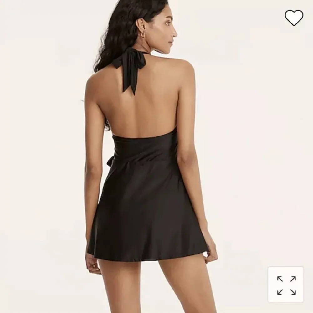 J. Crew Black Halter Wrap One Piece Swimsuit Swim Dress Size 4 Small S - Image 3