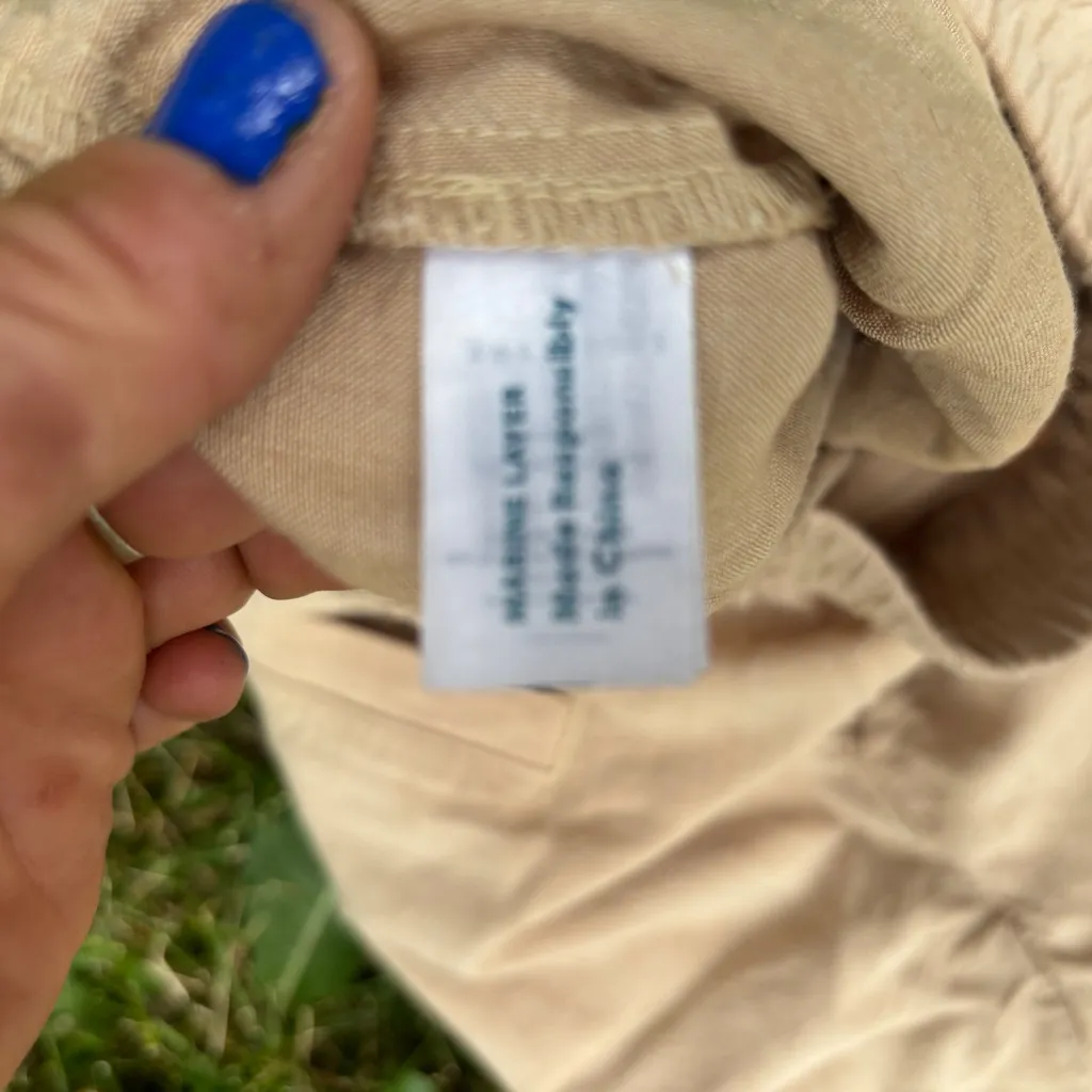 Marine Layer Allison Tencel Traveler Trousers | Taupe | Size L - Image 9