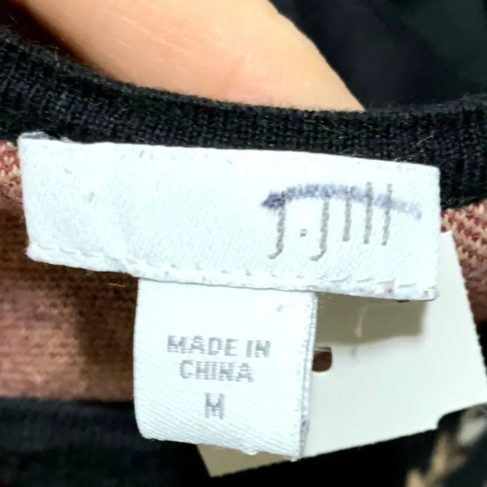 Black Floral Embroidered Cottagecore Sweater Pullover Art To Wear Artisanal Size M - Image 7