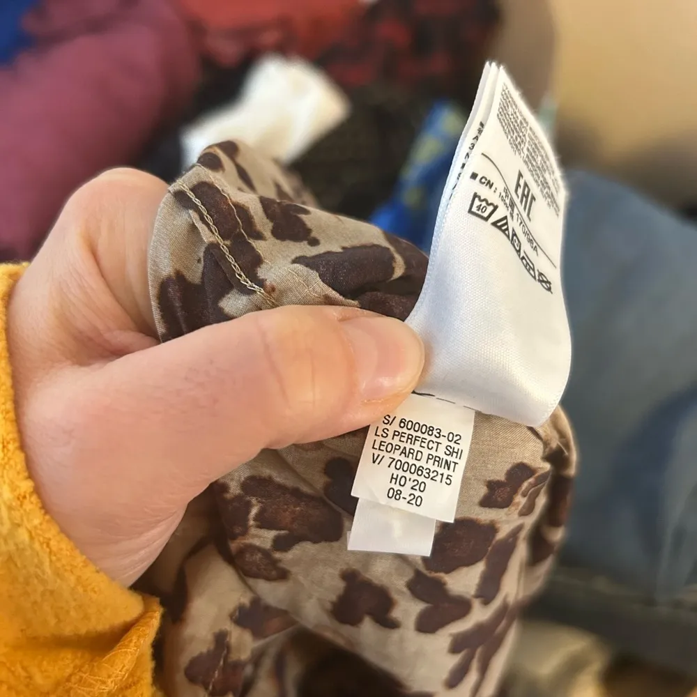 Gap Cotton Leopard Print Perfect Shirt - Image 5