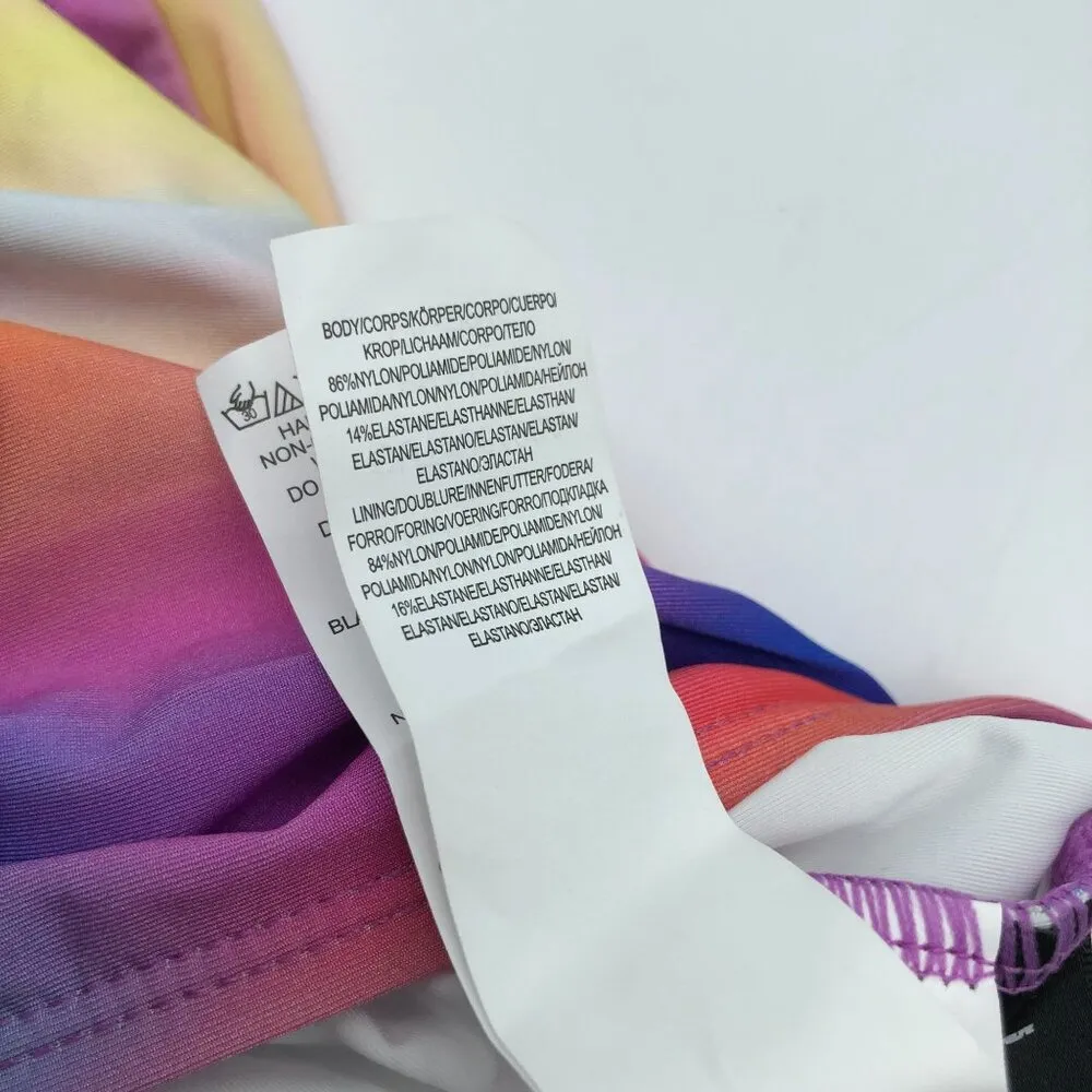 La Blanca Sunset Shores Halter Tankini Top Molded Cups Colorful 4 - Image 7