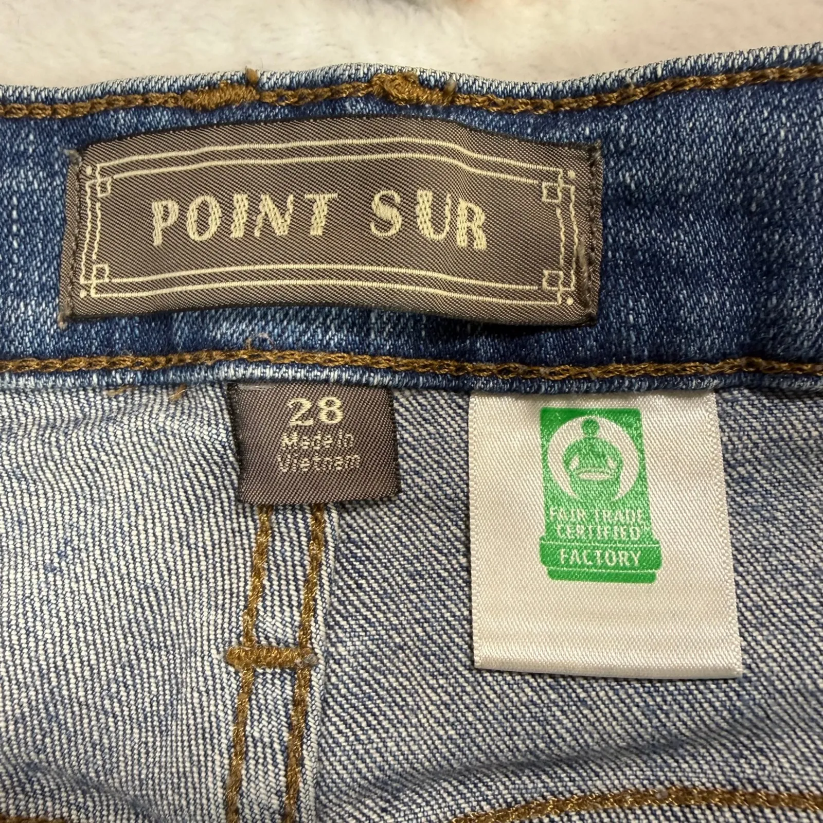 Point Sur 28 Skinny Jeans Hightower Straight 10" Med Wash Minimalist Capsule Blue - Image 4