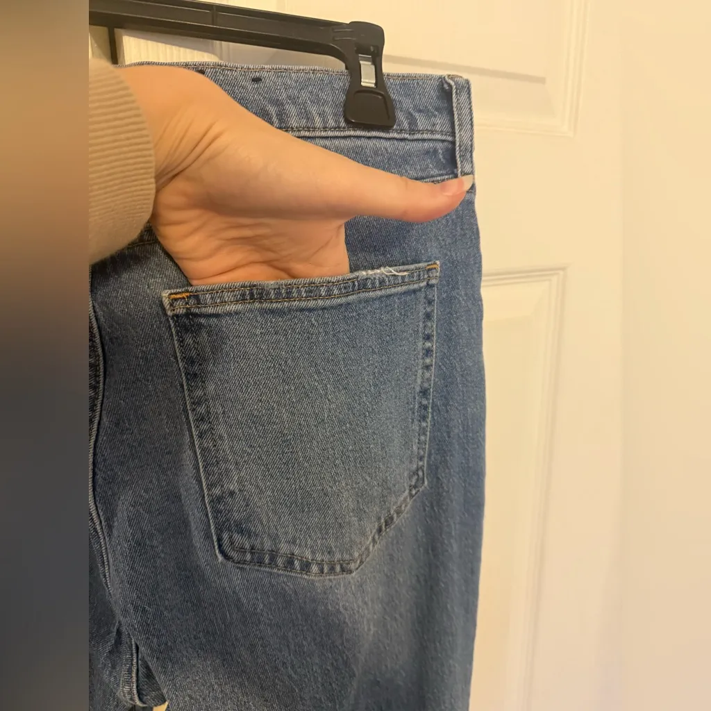 Women's High Rise 90's Slim Straight Medium Wash Straight Jeans Size 31 12R - Image 5