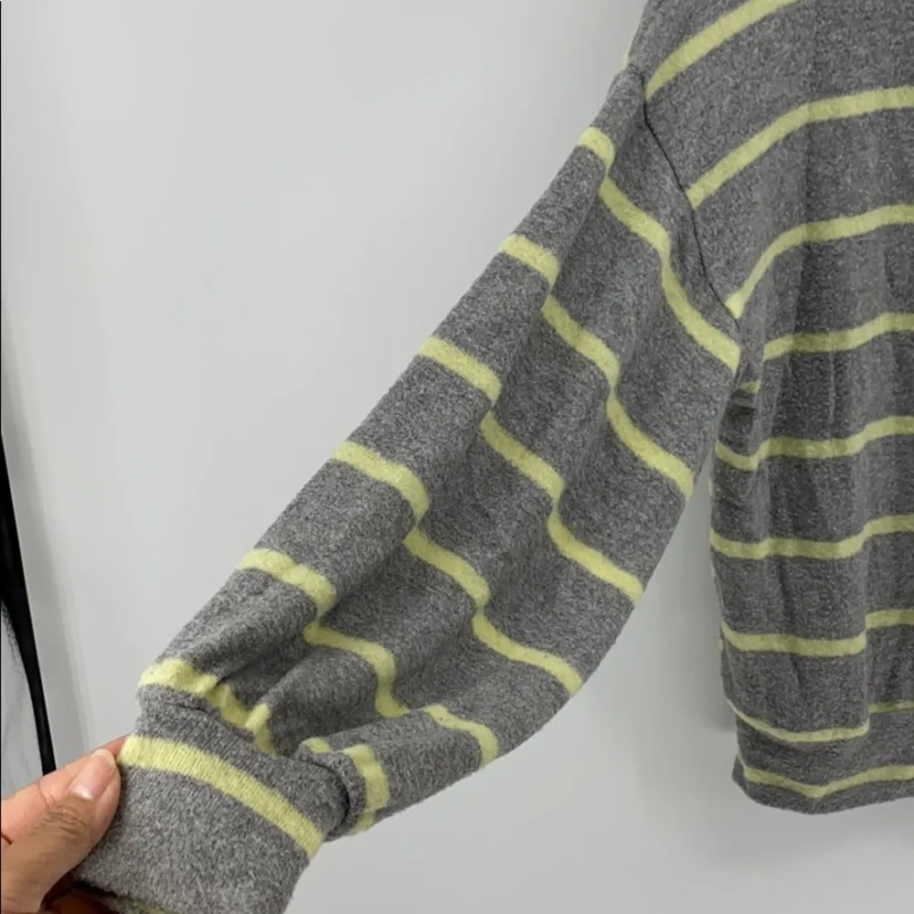 Gypsies & Moondust yellow grey stripped sweater - Image 2