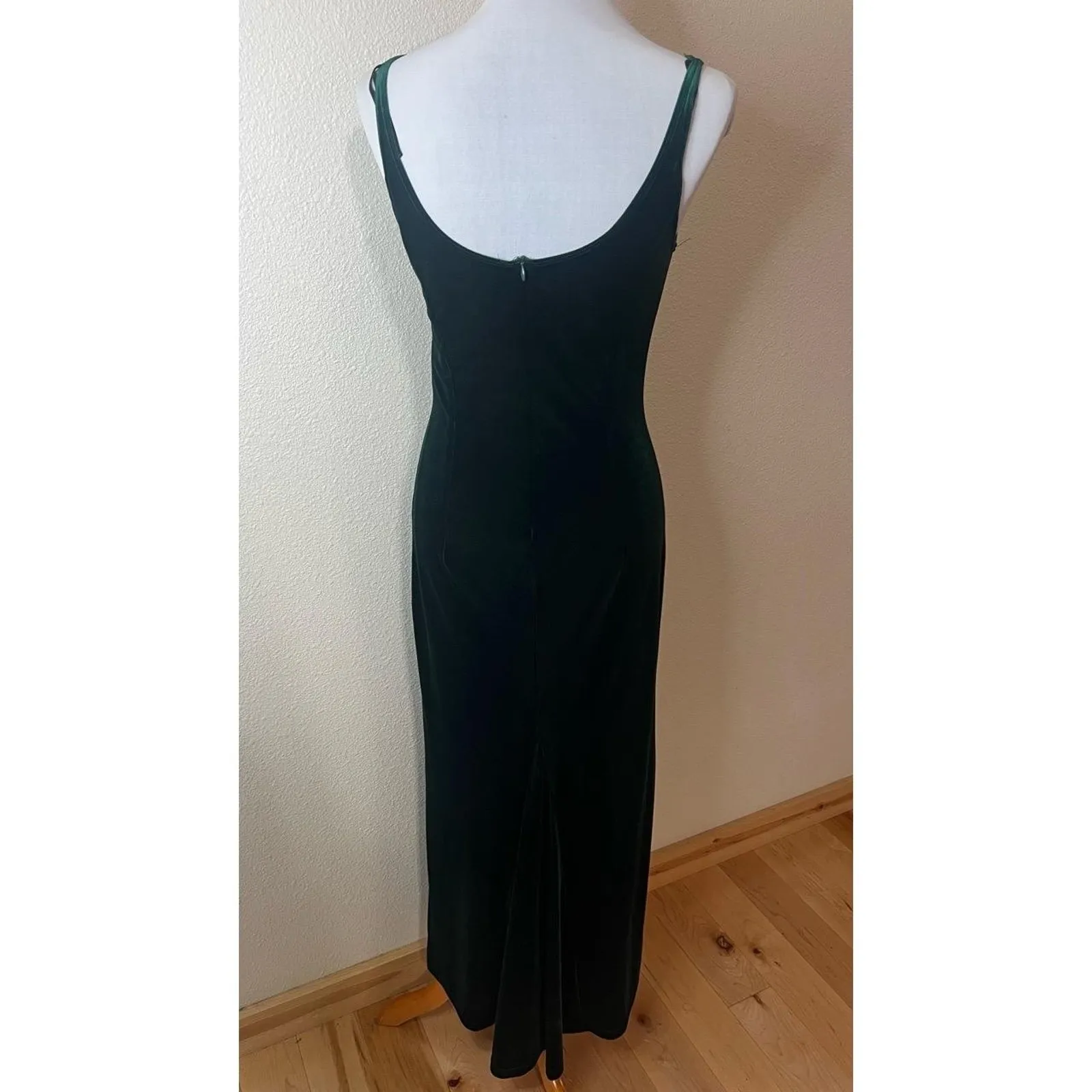 Scott McClintock Dress Sweater Coord Set Womens 6 Dark Green Vintage Velvet - Image 13