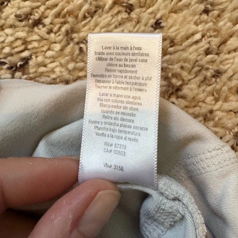 Alo Yoga‎ Alosoft High-Waist Sheila Leggings Colorblock Grey/Green/White XS - Image 10