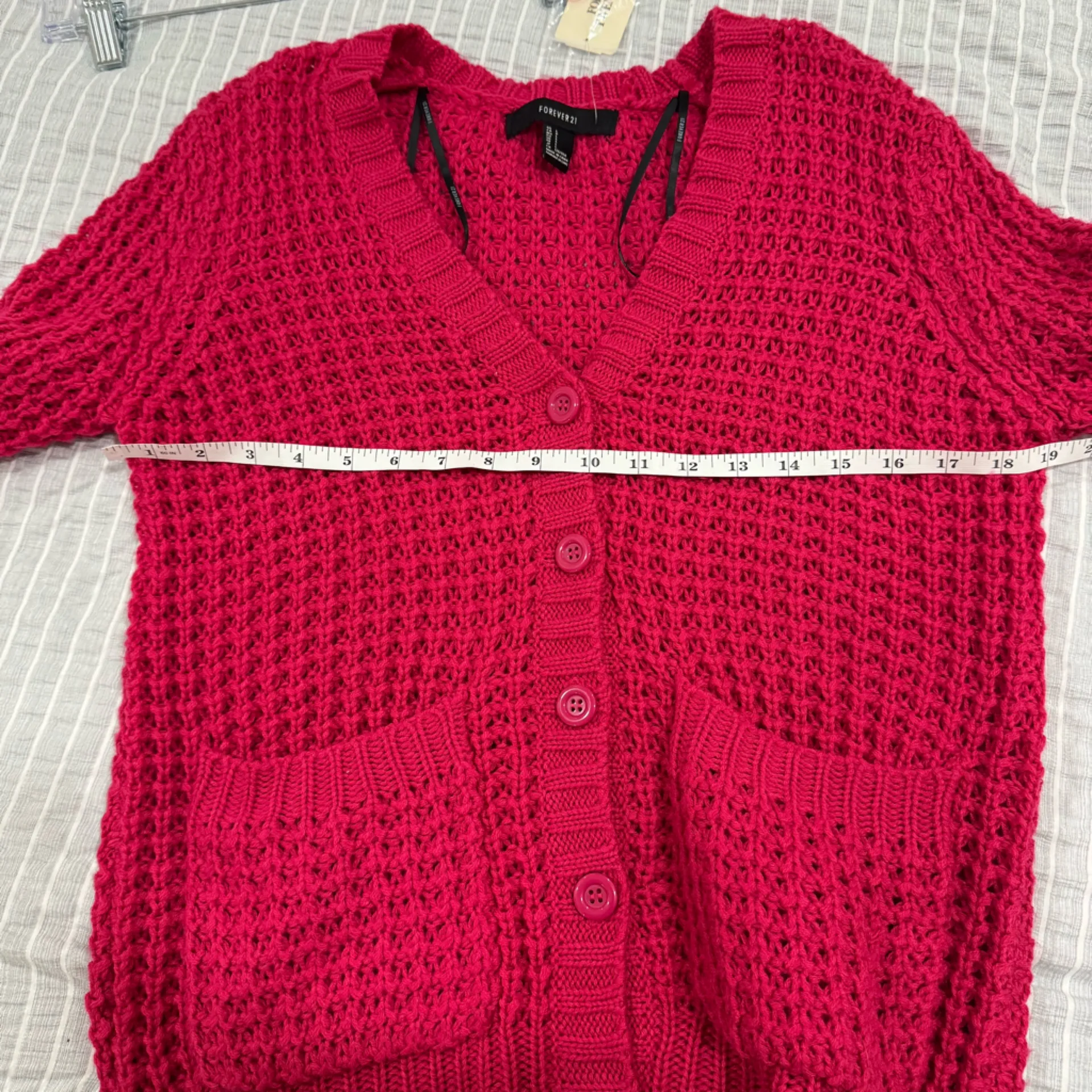 Forever 21 pink cardigan Large‎ NWT - Image 3