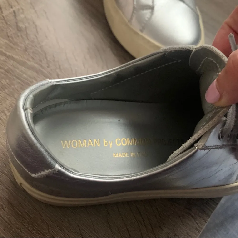 Common Projects | Achilles Silver Metallic Sneaker Size undefined - Image 10