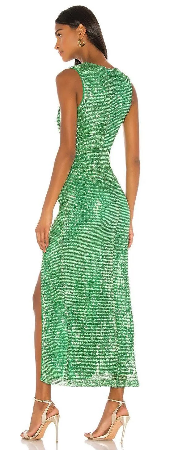 Hours Mahlia Green Maxi Dress - Image 3