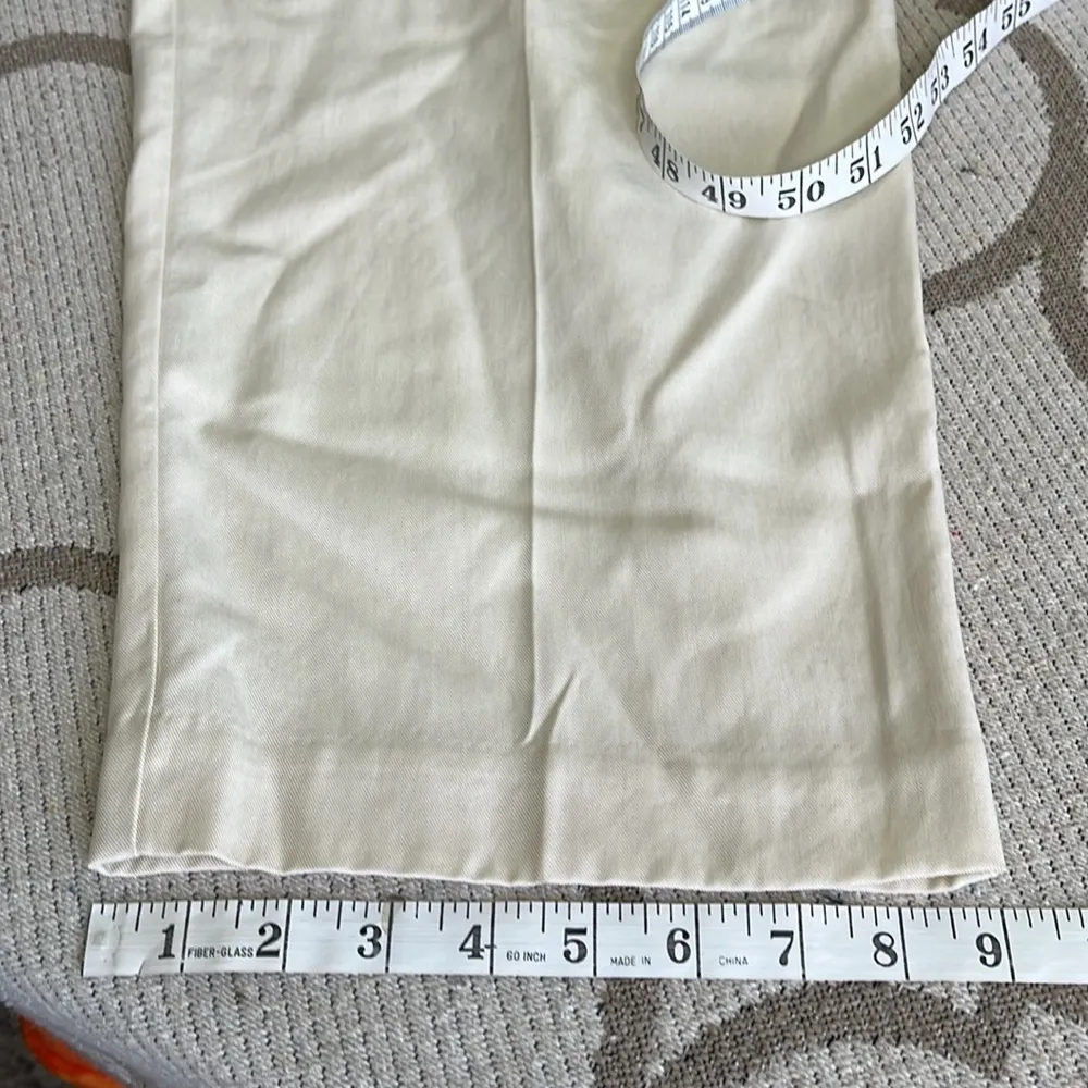 Chico’s high waisted pleated rope belt paperbag waist tapered ankle pants - Image 8