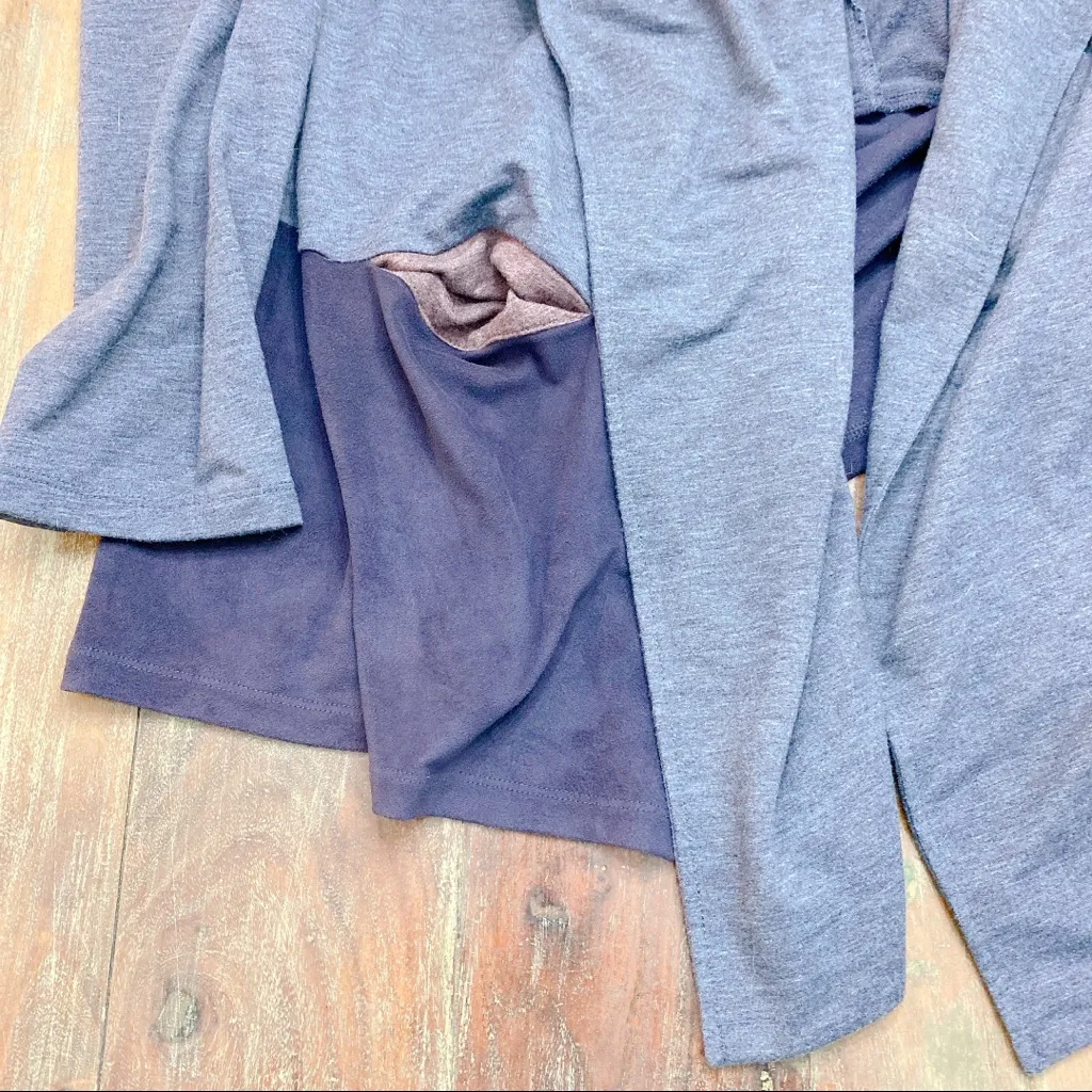 LOGO Lori Goldstein Purple Cardigan with Pockets Size 3X - Image 2