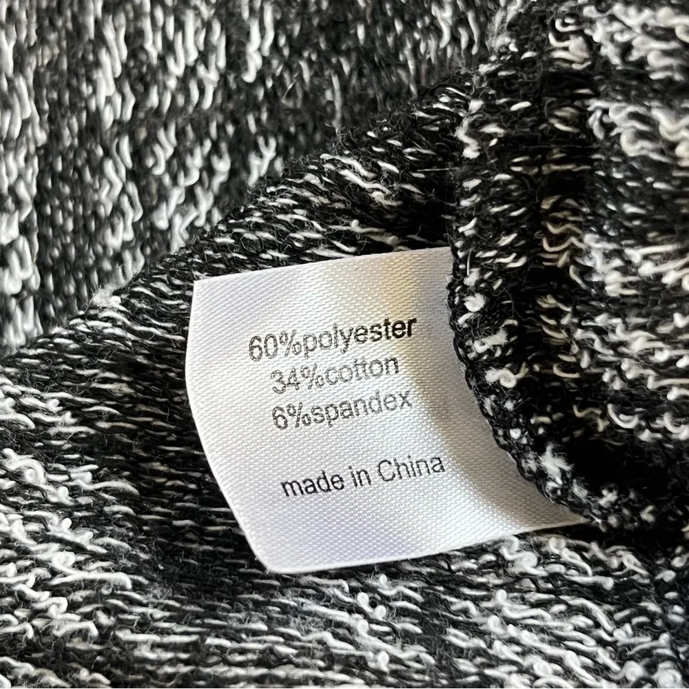 Lane Bryant Plus Cowl Neck Sweater Womens 14/16 Black White Plaid Tunic XXL - Image 11