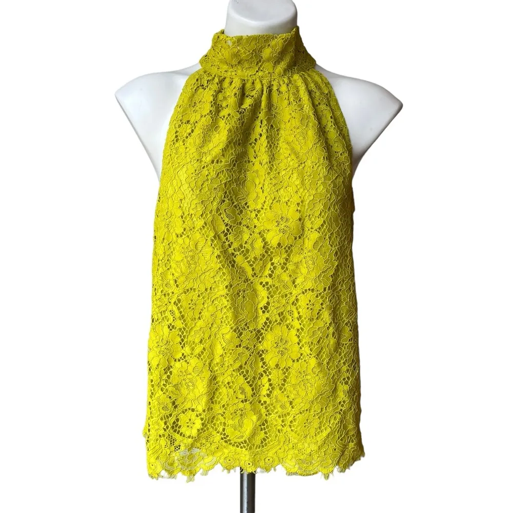 J. Crew Lace Halter Top, Sz S - Image 4