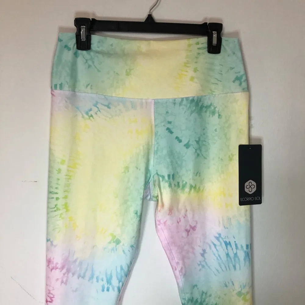 Scorpio Sol Leggings Vinyasa High Waist in Tie-Dye Workout Pants Sz L NWT GIFT! - Image 5