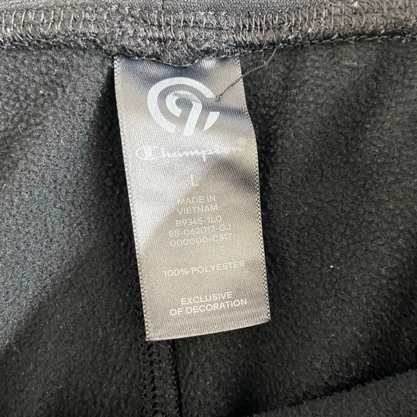 Champion women's black stripe pull on drawstring lounge active jogger sweatpants - Image 8