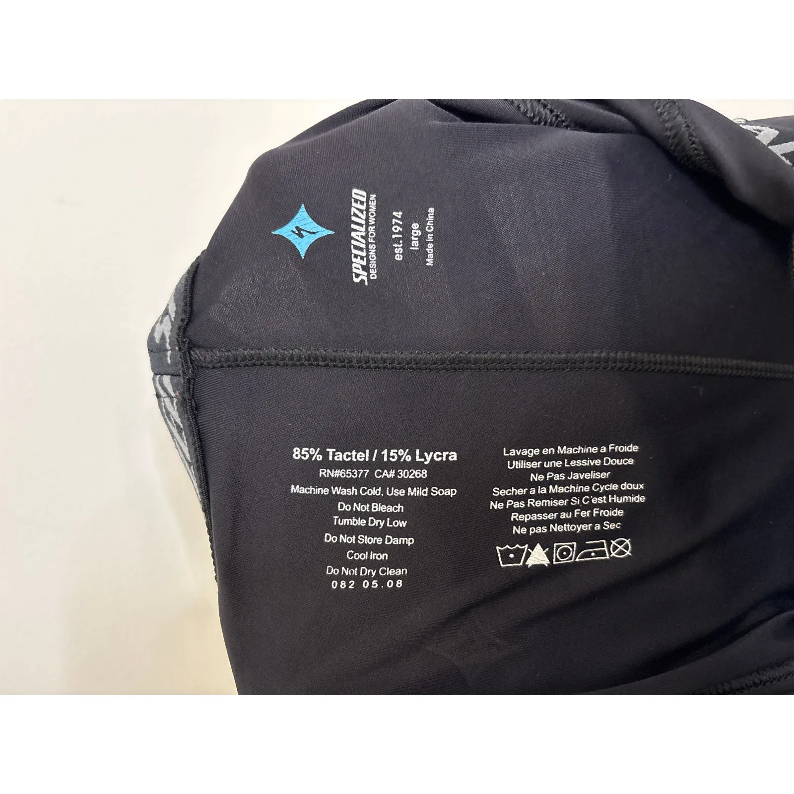 Specialized Cycling Capris Womens Large Black Padded Chamois 3/4 Length Pants - Image 4