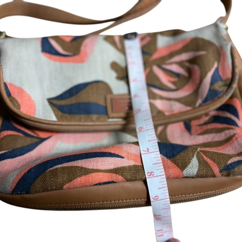 Fossil‎ Preston Floral Canvas Crossbody Bag Multicolor Women's Casual - Image 4